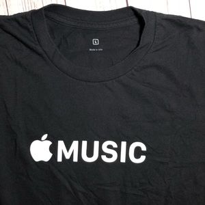 Apple Music T-Shirt Unisex Large Short sleeve USA